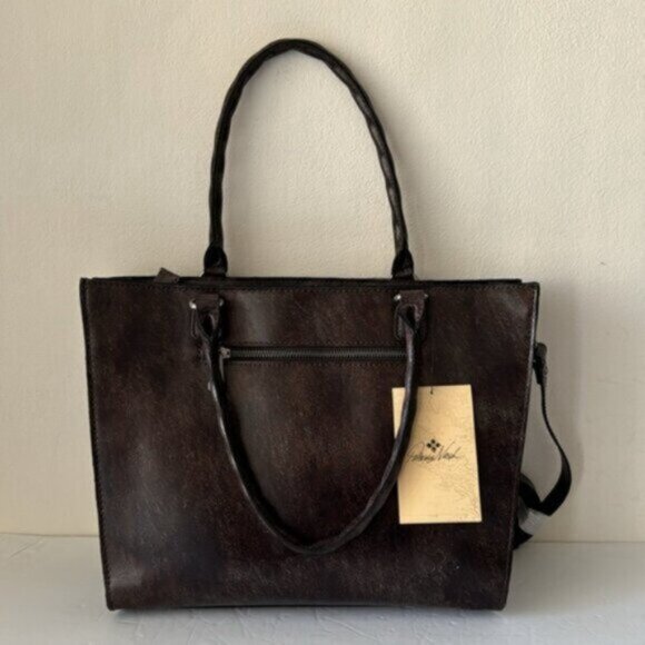 Patricia Nash Zancona Leather Front Tooled Turquoise Shoulder Handbag Xbody - Picture 8 of 12